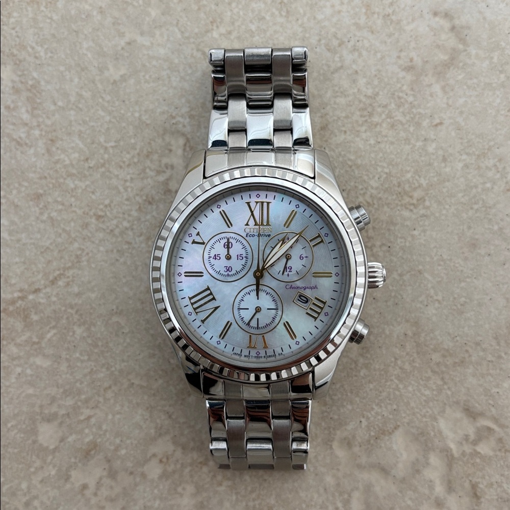 Citizen Silver Chronograph Eco-Drive Women's Watch